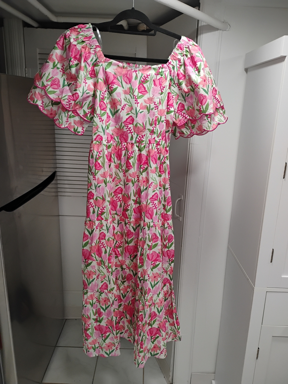 Hayden Pink Floral Tulip Maxi Dress
